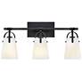 2_Hinkley Foster Medium Three Light Vanity Black more views