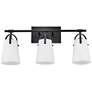 3_Hinkley Foster Medium Three Light Vanity Black more views