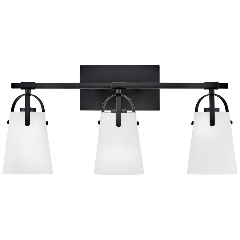 Image 4 Hinkley Foster Medium Three Light Vanity Black more views
