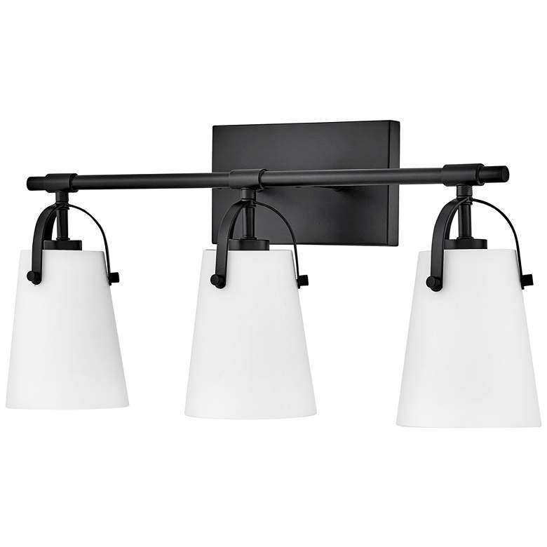 Image 6 Hinkley Foster Medium Three Light Vanity Black more views