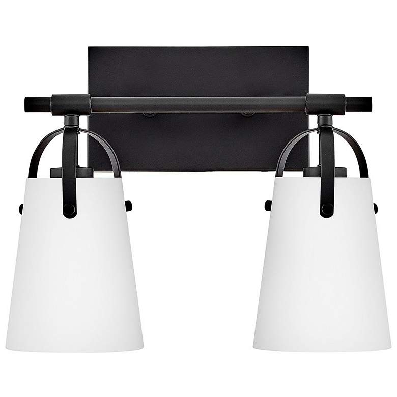 Image 1 Hinkley Foster Small Two Light Vanity Black