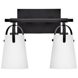 Hinkley Foster Small Two Light Vanity Black
