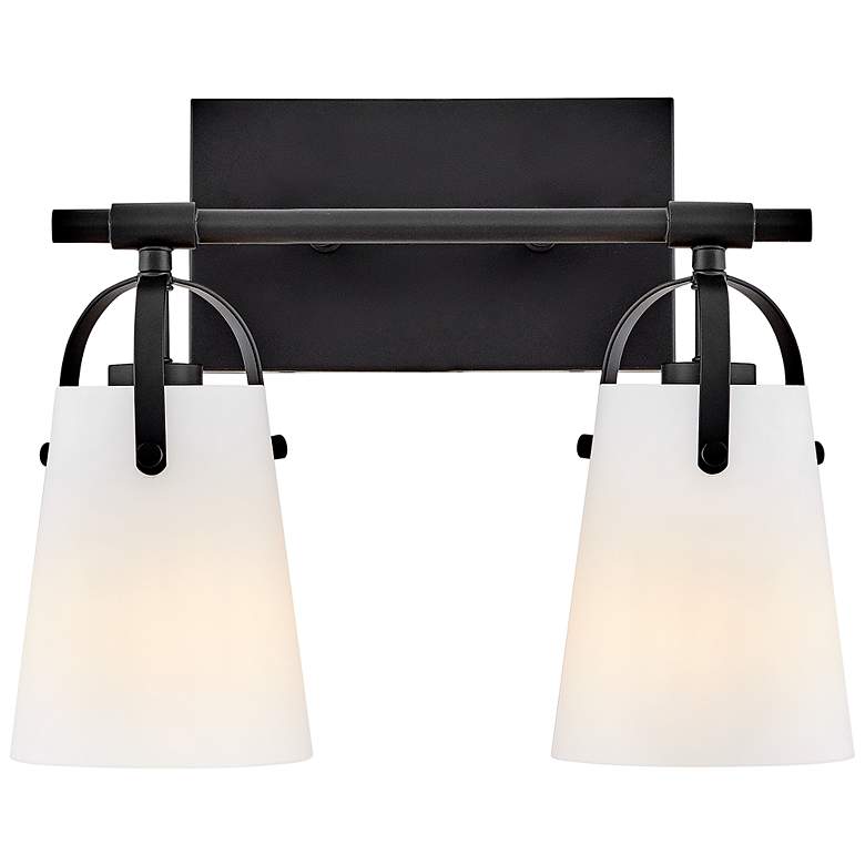 Image 2 Hinkley Foster Small Two Light Vanity Black more views