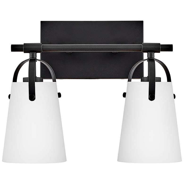 Image 4 Hinkley Foster Small Two Light Vanity Black more views