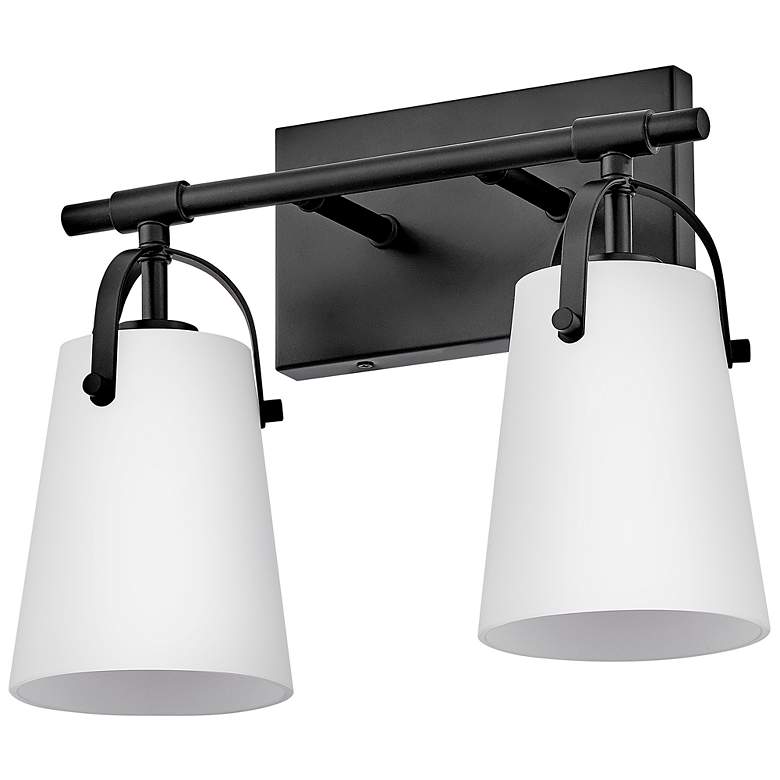 Image 5 Hinkley Foster Small Two Light Vanity Black more views