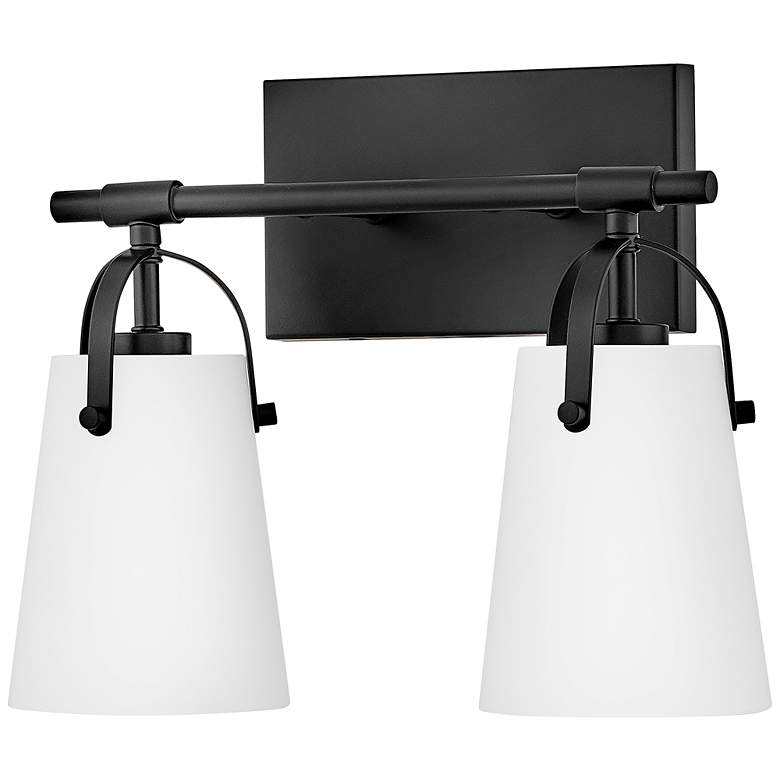 Image 6 Hinkley Foster Small Two Light Vanity Black more views