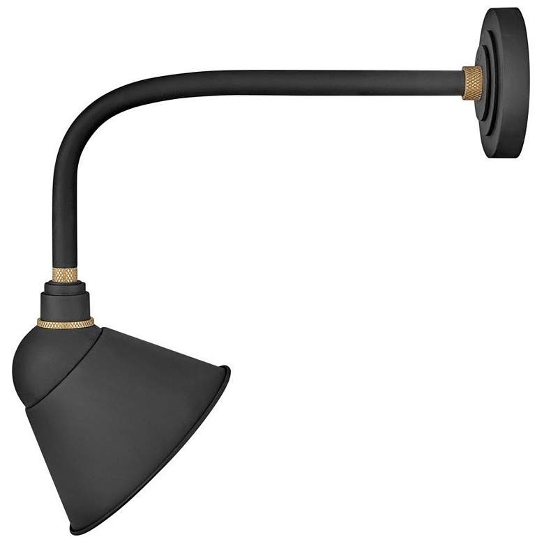 Image 1 Hinkley Foundry 20 1/2" High Textured Black Outdoor Sign Light
