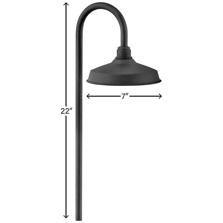 Image 6 Hinkley Foundry 22" High Textured Black Landscape LED Path Light more views