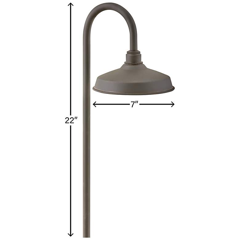 Image 6 Hinkley Foundry 22" High Textured Bronze Landscape LED Path Light more views