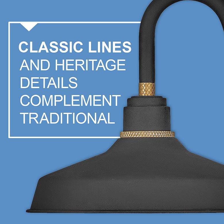 Image 7 Hinkley Foundry 9 1/4"H Industrial Black Outdoor Barn Wall Light more views