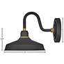 Hinkley Foundry 9 1/4"H Industrial Black Outdoor Barn Wall Light