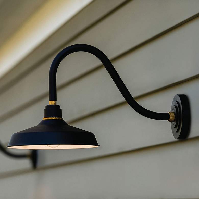 Image 2 Hinkley Foundry Classic 15 1/4" High Black Outdoor Barn Wall Light