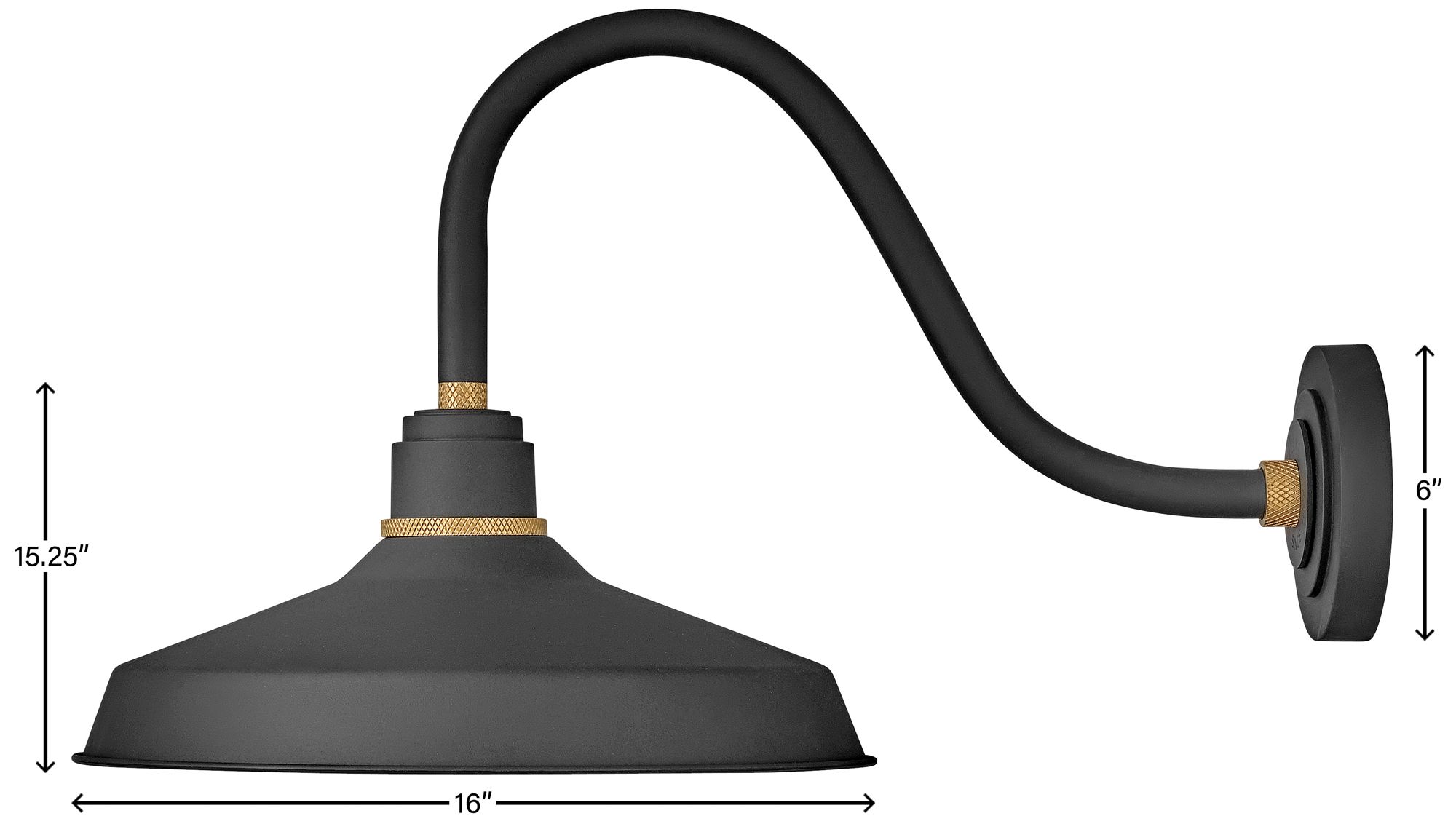 Hinkley Foundry Classic 15 1/4" High Black Outdoor Barn Wall Light in scene