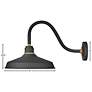 Hinkley Foundry Classic 15 1/4" High Black Outdoor Barn Wall Light in scene