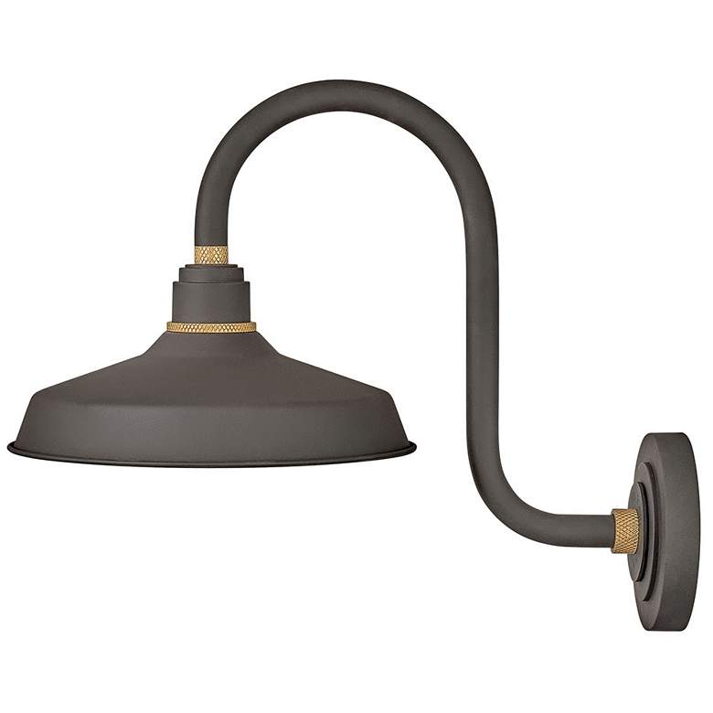 Image 1 Hinkley Foundry Classic 17" High Museum Bronze Outdoor Barn Wall Light