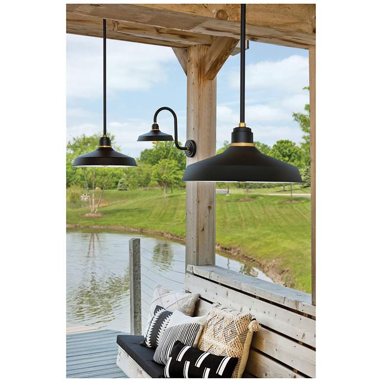 Image 3 Hinkley Foundry Classic 17" High Museum Bronze Outdoor Barn Wall Light more views