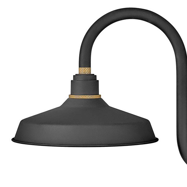 Image 2 Hinkley Foundry Classic 17" Textured Black Outdoor Barn Wall Light more views