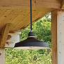 1_Hinkley Foundry Classic 7 1/2" Textured Black Outdoor Hanging Light