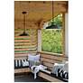 5_Hinkley Foundry Classic 7 1/2" Textured Black Outdoor Hanging Light more views