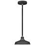 1_Hinkley Foundry Classic 9 1/2" Textured Black Outdoor Hanging Light
