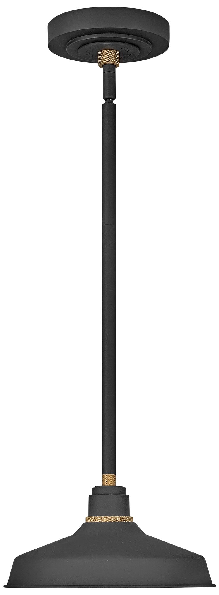 Image 2 Hinkley Foundry Classic 9 1/2" Textured Black Outdoor Hanging Light more views