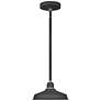 2_Hinkley Foundry Classic 9 1/2" Textured Black Outdoor Hanging Light more views