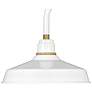 3_Hinkley Foundry Classic 9 1/4" Gloss White Outdoor Barn Wall Light more views