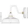 Hinkley Foundry Classic 9 1/4" Gloss White Outdoor Barn Wall Light