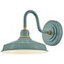 1_Hinkley Foundry Classic 9 1/4" High Sage Green Outdoor Barn Light