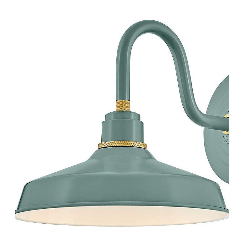 Image 2 Hinkley Foundry Classic 9 1/4" High Sage Green Outdoor Barn Light more views