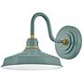 4_Hinkley Foundry Classic 9 1/4" High Sage Green Outdoor Barn Light more views
