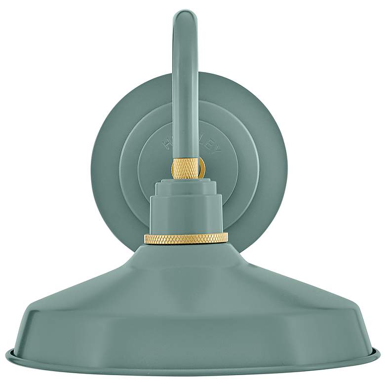 Image 5 Hinkley Foundry Classic 9 1/4" High Sage Green Outdoor Barn Light more views
