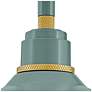 7_Hinkley Foundry Classic 9 1/4" High Sage Green Outdoor Barn Light more views