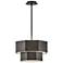 Hinkley Foyer 16 1/2" Wide Black Oxide Facet Modern Pendant