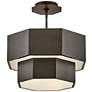 2_Hinkley Foyer 16 1/2" Wide Black Oxide Facet Modern Pendant more views