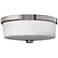 Hinkley Foyer 17" Wide Brushed Nickel Ceiling Light