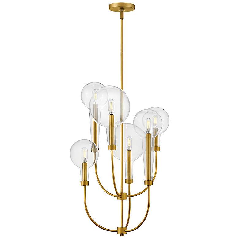 Image 1 Hinkley - Foyer Alchemy Medium Multi Tier- Lacquered Brass