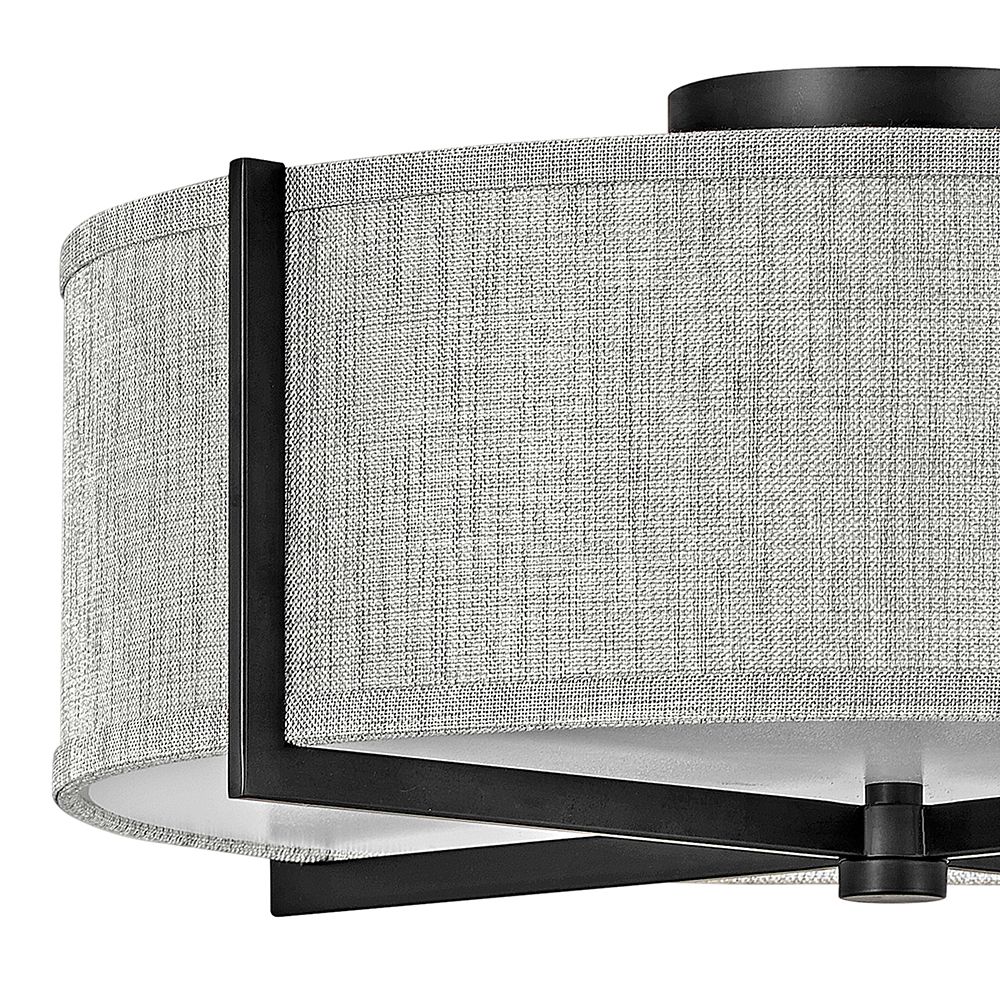 Hinkley Foyer Axis Medium Semi Flush Mount 19" Black