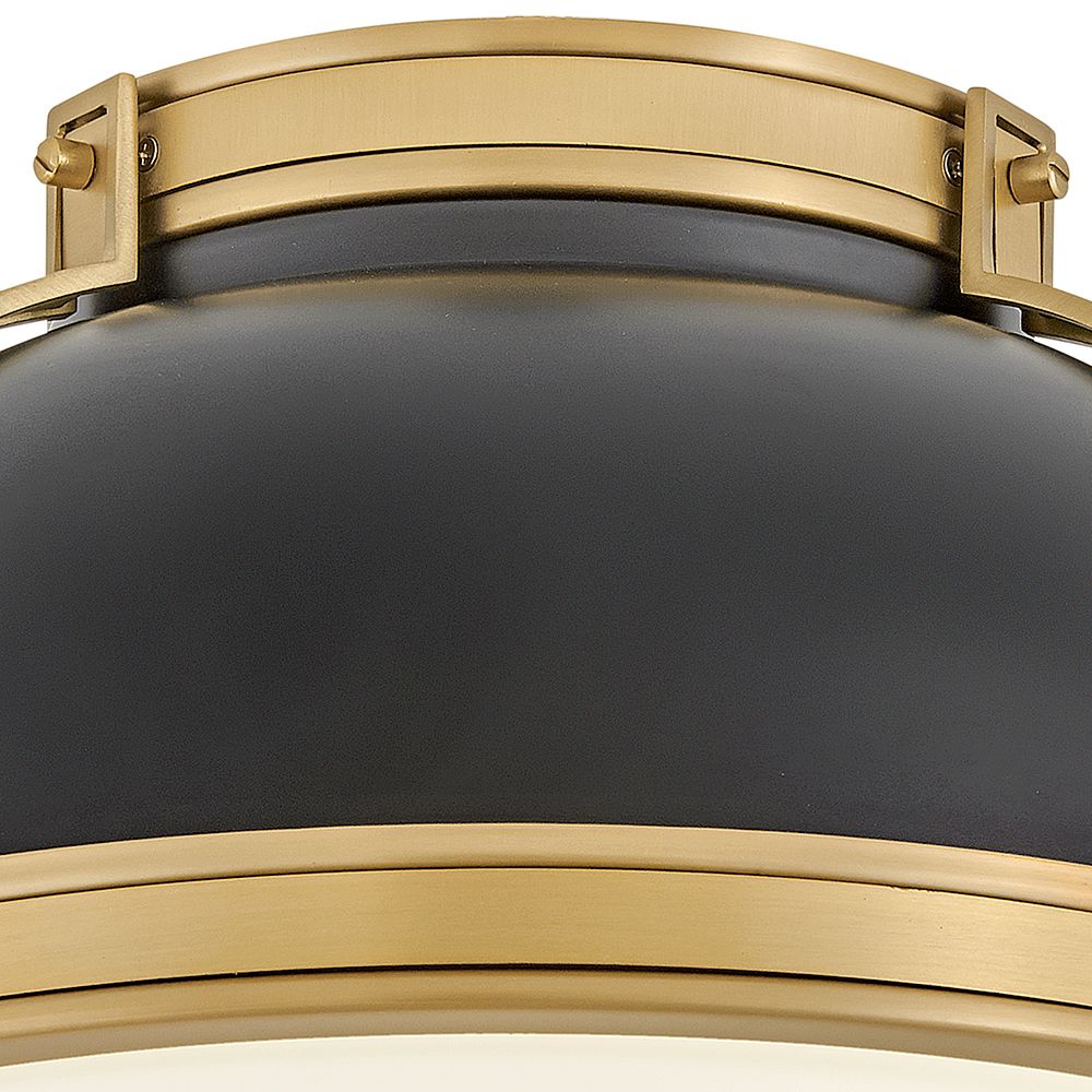 Hinkley Foyer Barton Medium Flush Mount 14.25" Black