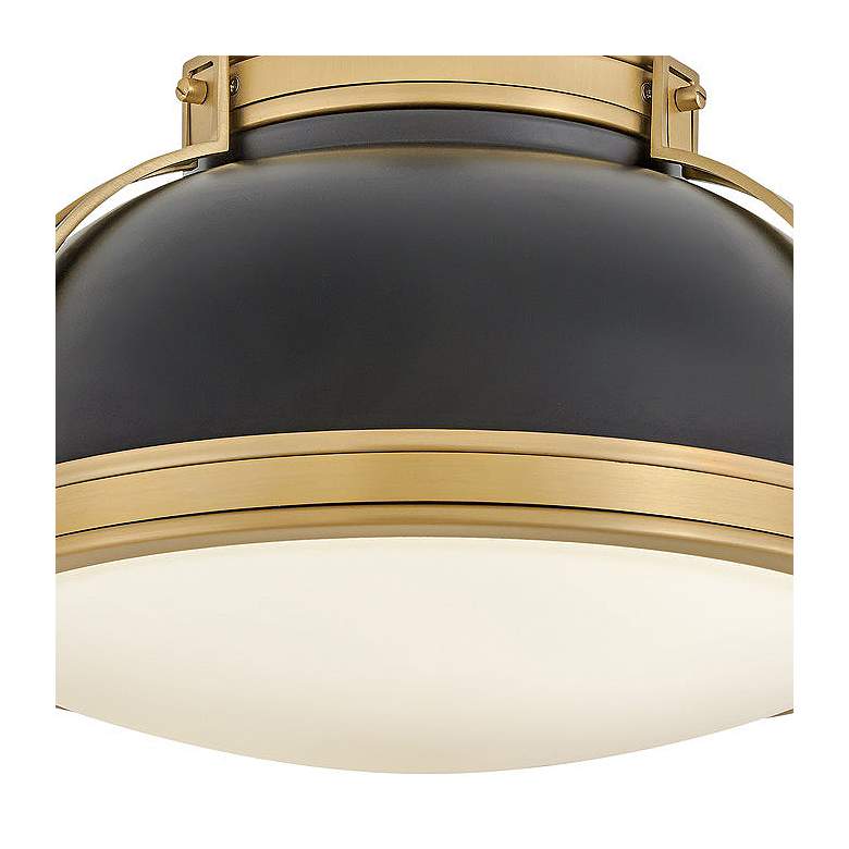 Image 2 Hinkley Foyer Barton Medium Flush Mount Black more views