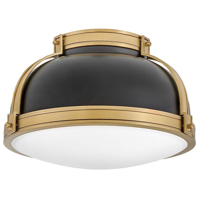Image 4 Hinkley Foyer Barton Medium Flush Mount Black more views