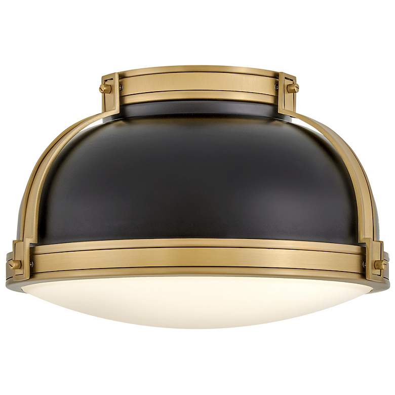 Image 5 Hinkley Foyer Barton Medium Flush Mount Black more views