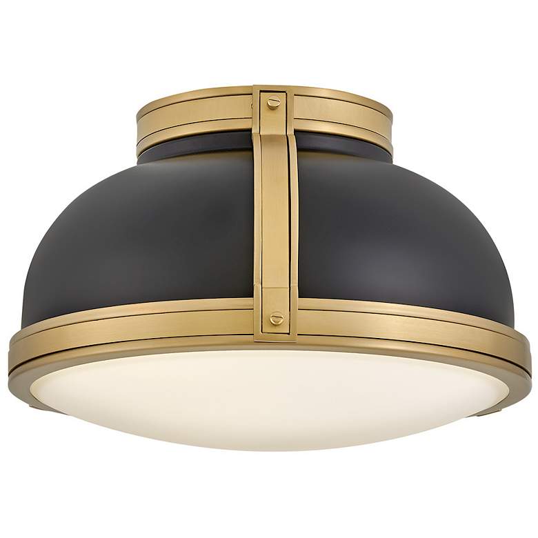 Image 7 Hinkley Foyer Barton Medium Flush Mount Black more views