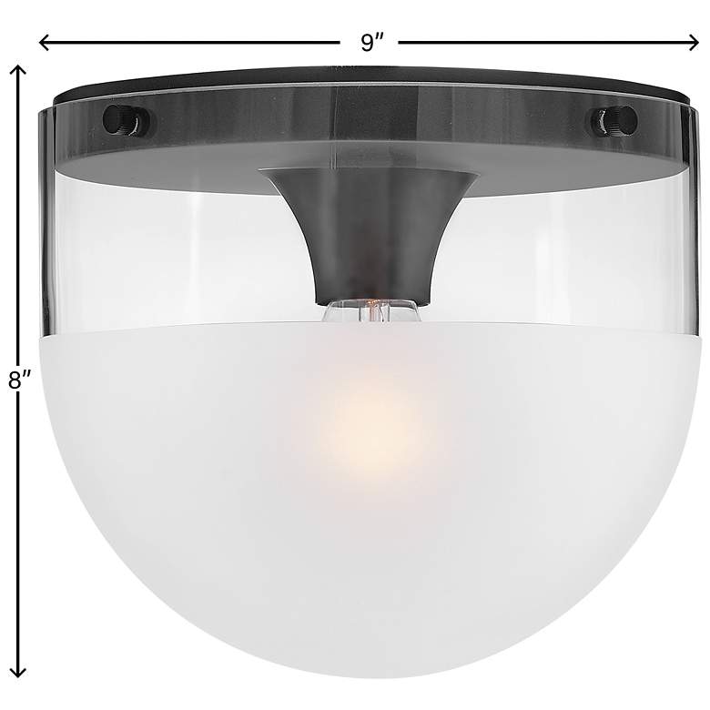 Image 6 Hinkley - Foyer Beck Small Flush Mount- Black more views