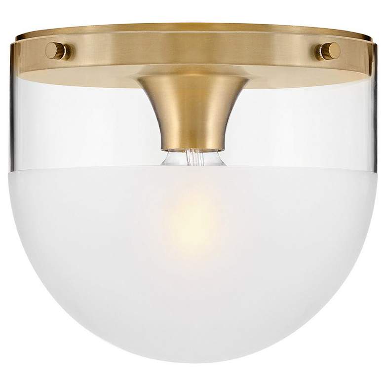 Image 1 Hinkley - Foyer Beck Small Flush Mount- Lacquered Brass