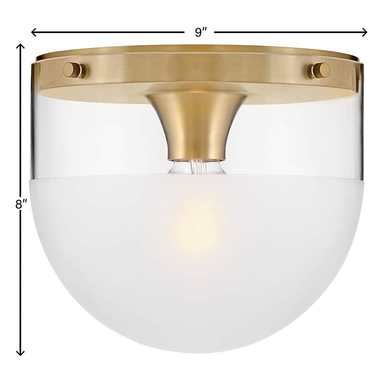 Image 7 Hinkley - Foyer Beck Small Flush Mount- Lacquered Brass more views
