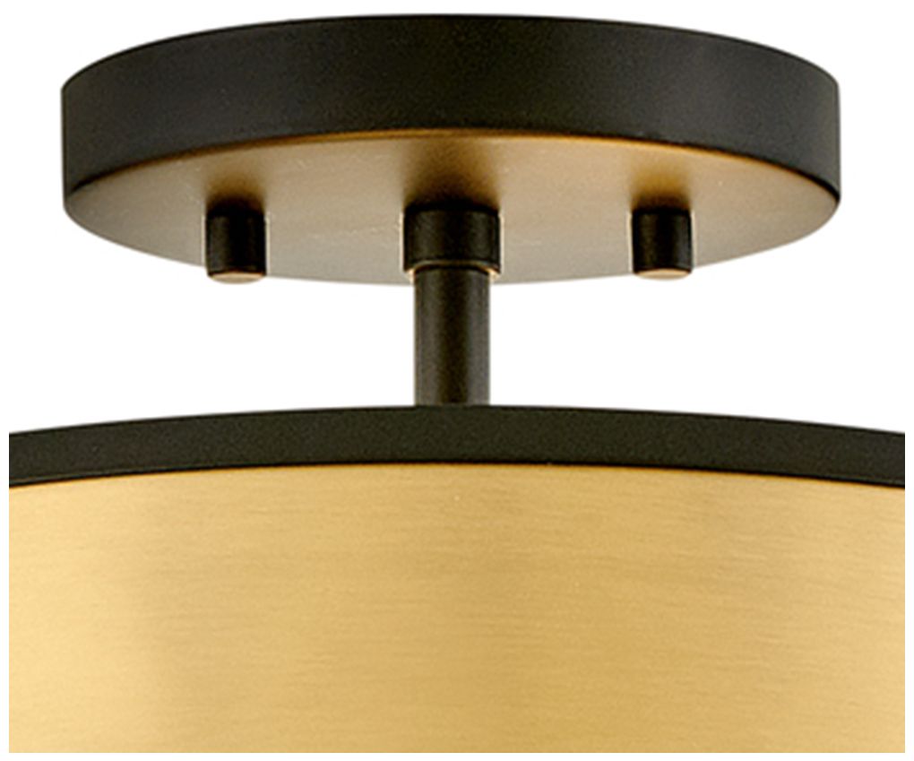 Hinkley Foyer Clarke Medium Semi Flush Mount 15" Black