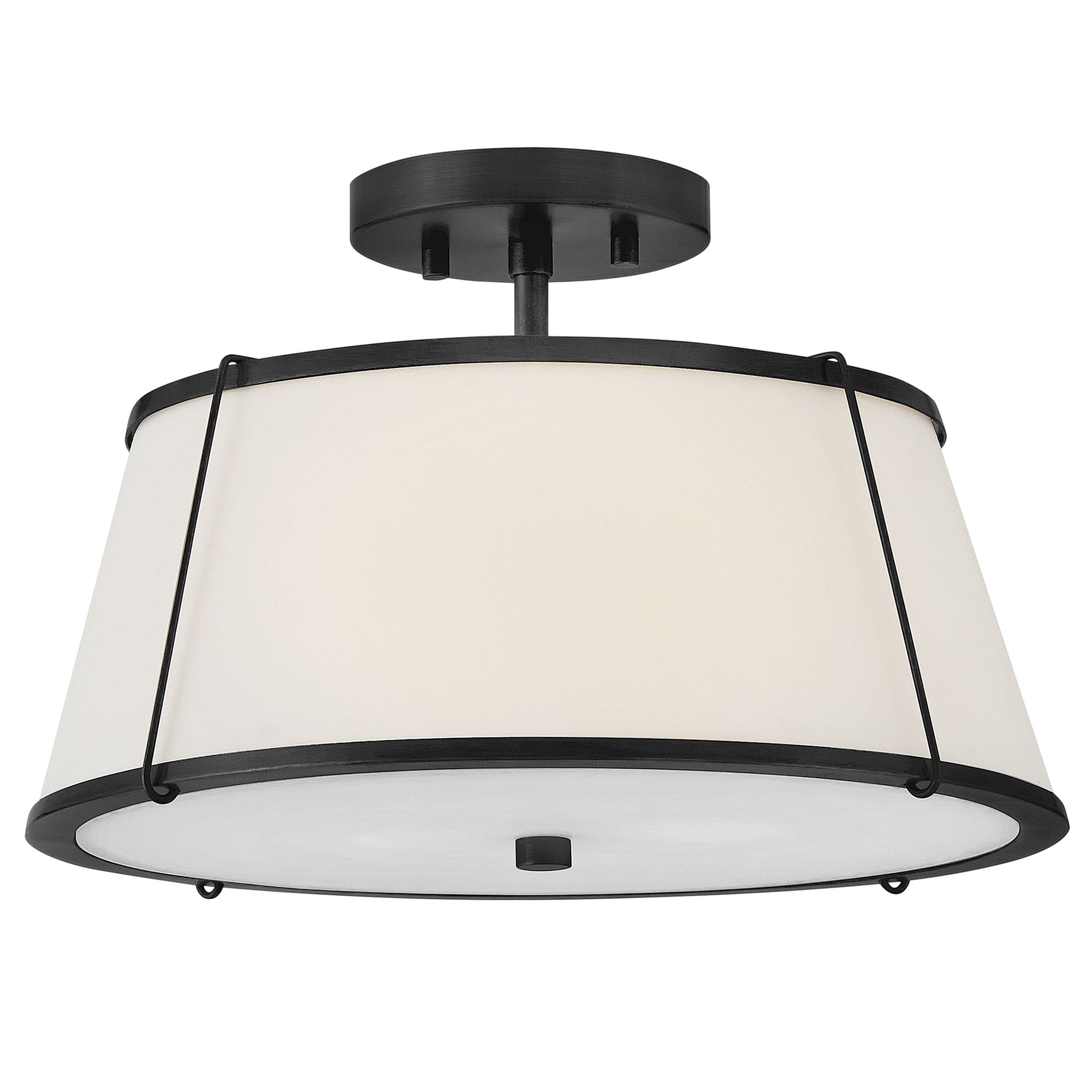 Image 2 Hinkley Foyer Clarke Medium Semi Flush Mount 15" Black more views