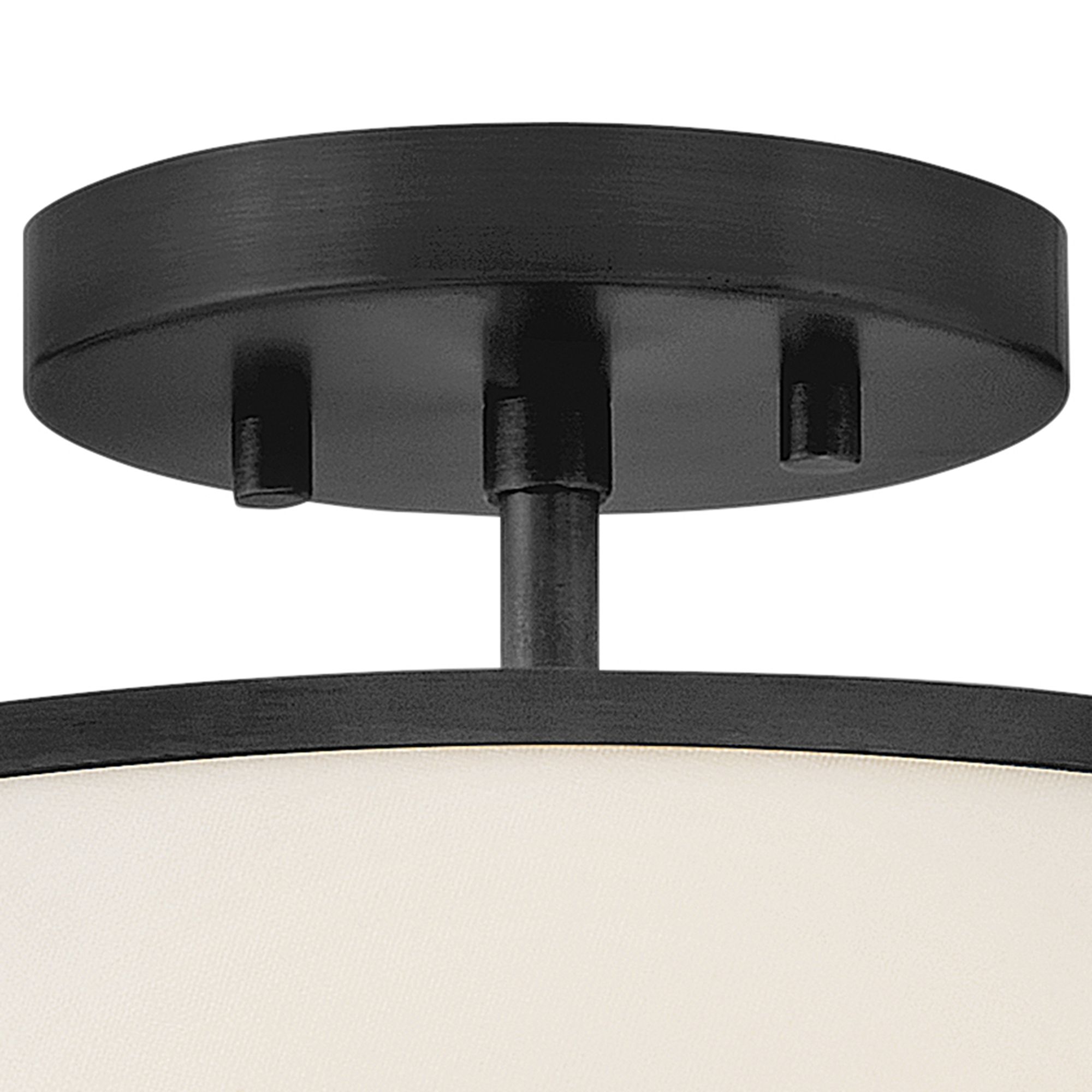 Image 6 Hinkley Foyer Clarke Medium Semi Flush Mount 15" Black more views