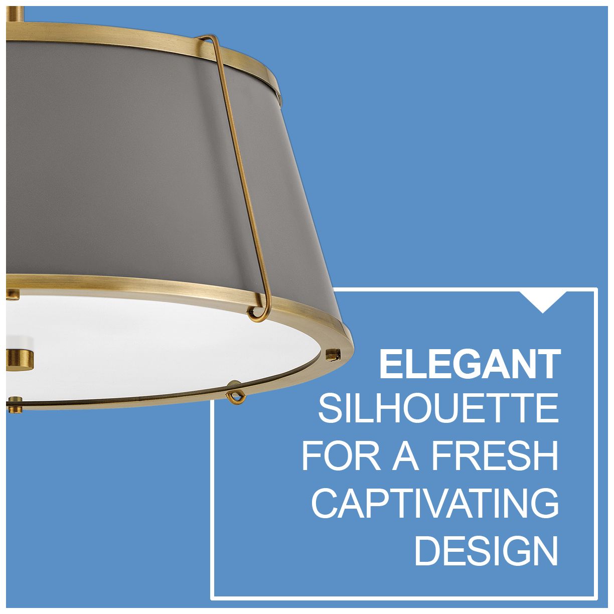 Image 6 Hinkley Foyer Clarke Medium Semi Flush Mount 15" Lacquered Dark Brass more views